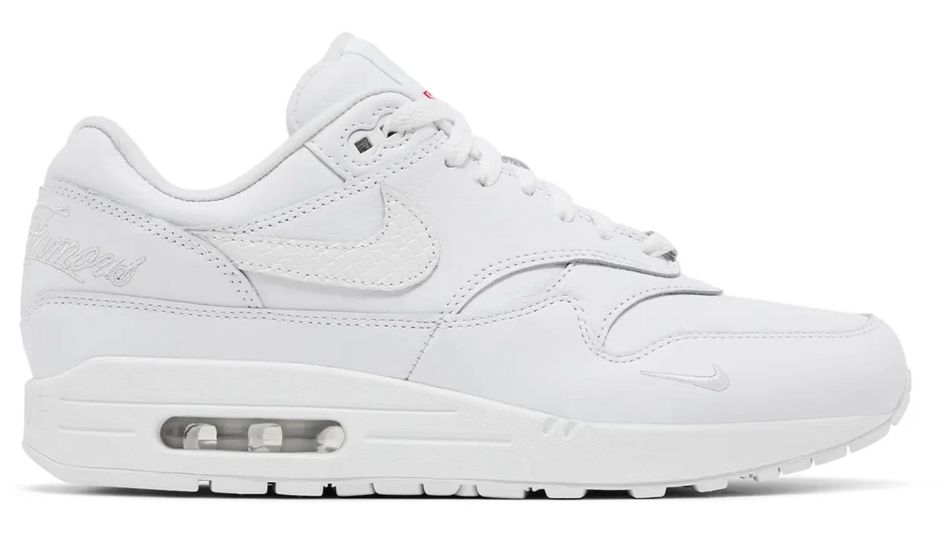Nike Air Max 1 '87 SP Supreme Triple White – Sole Stadium